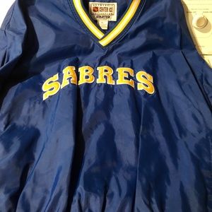 Vintage Buffalo Sabres v-neck windbreaker